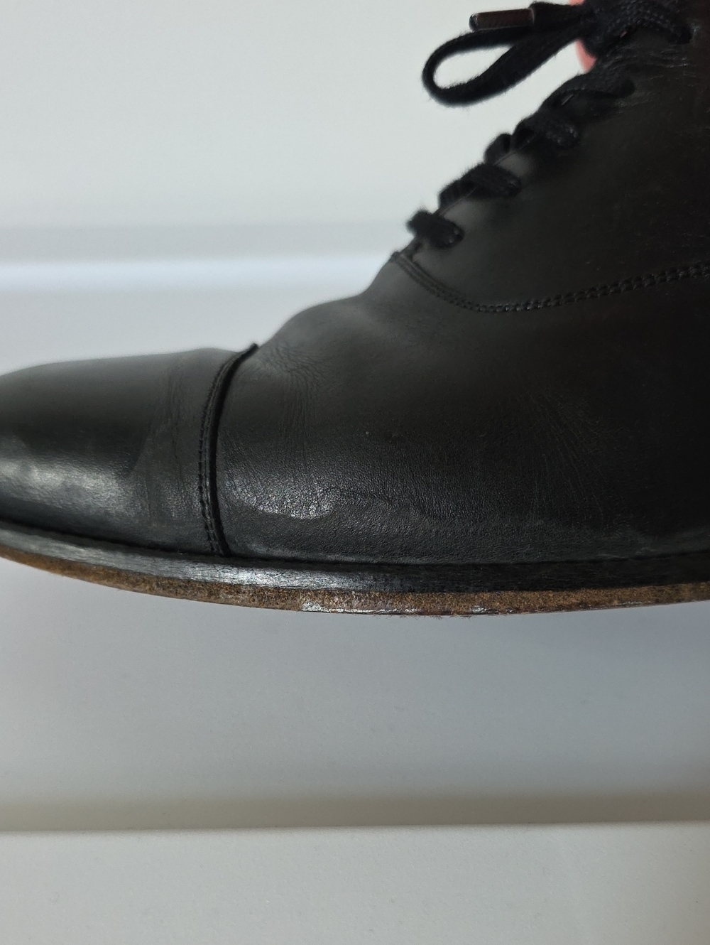 Mens Thursday Boot Co. Black Leather Chairman Dress Shoes - US 15 Wide - Picture 9 of 13
